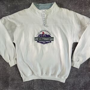 Men's Vintage 90s US Women's Open Golf Tournament White Pullover Sweatshirt Sz M